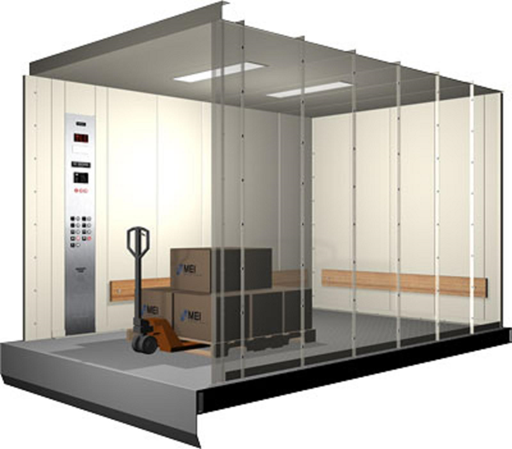 Thang máy tải hàng hóa 100kg, 500kg, 1000kg