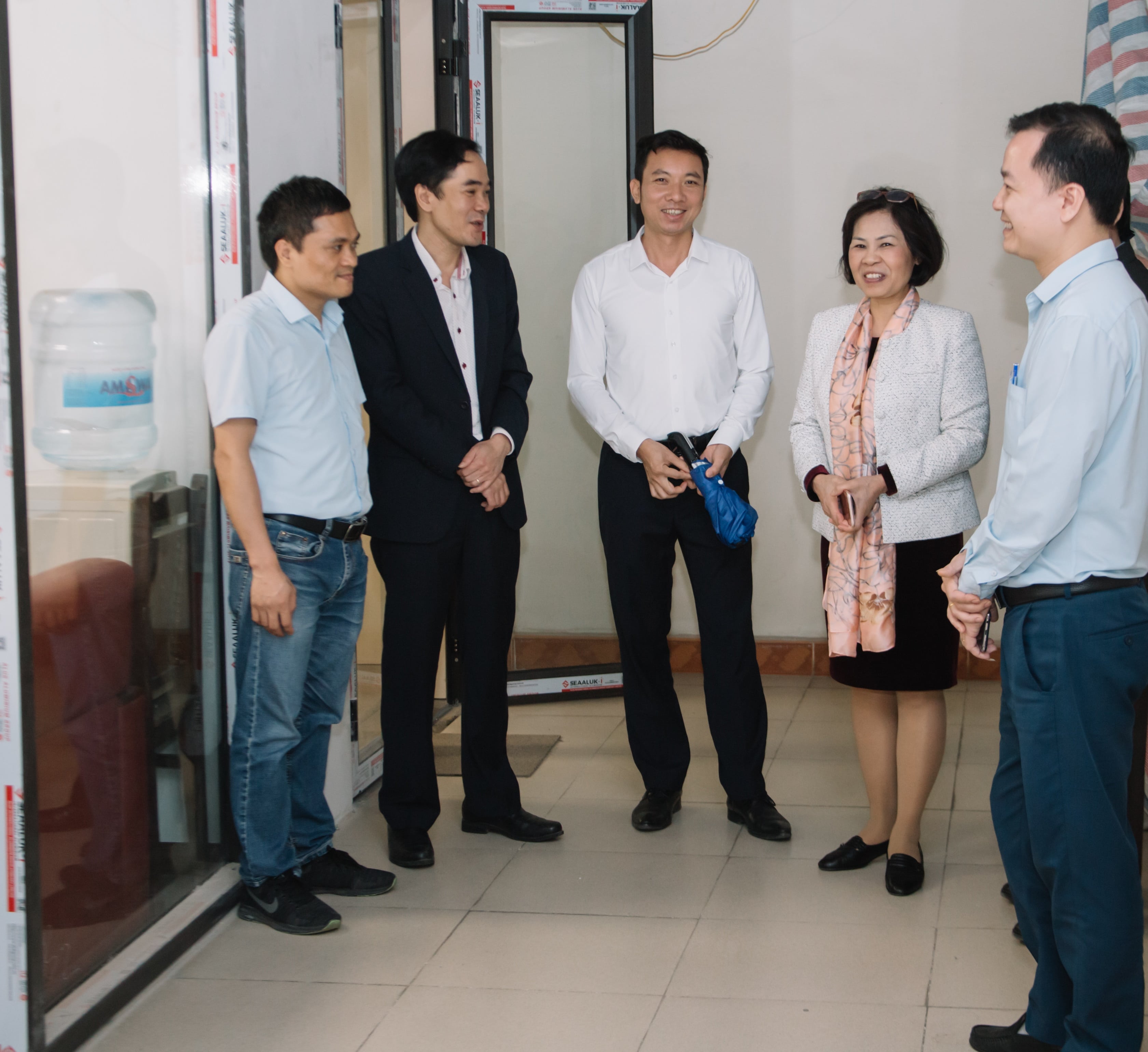 Đoàn chuyên gia đánh giá ngoài chương trình đào tạo đến khảo sát tại Khoa Công nghệ thông tin trường Đại học Công nghiệp Hà Nội 5