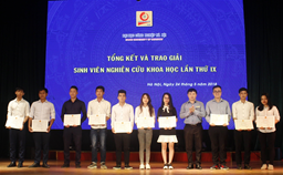 Lễ tổng kết và trao giải sinh viên nghiên cứu khoa học lần thứ IX 