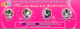 Thông báo v/v nhắn tin bình chọn cho nữ sinh khoa CNTT tham gia cuộc thi Nữ sinh thanh lịch HaUI 2014