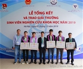 Sinh viên Khoa công nghệ thông tin đạt giải ba Sinh viên nghiên cứu khoa học năm 2019