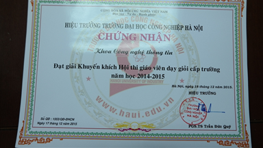 Bằng khen giáo viên dạy giỏi