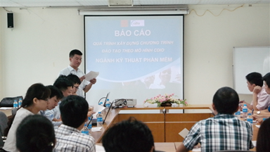 Báo cáo quá trình xây dựng chương trình đào tạo theo mô hình cdio