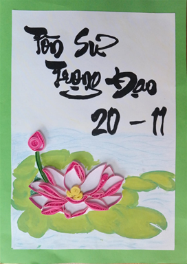 Trổ tài thiết kế thiệp tri ân thầy cô